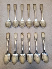 International Silver Plated State Seal Spoons, Bicentennial 1776-1976 (Choice)