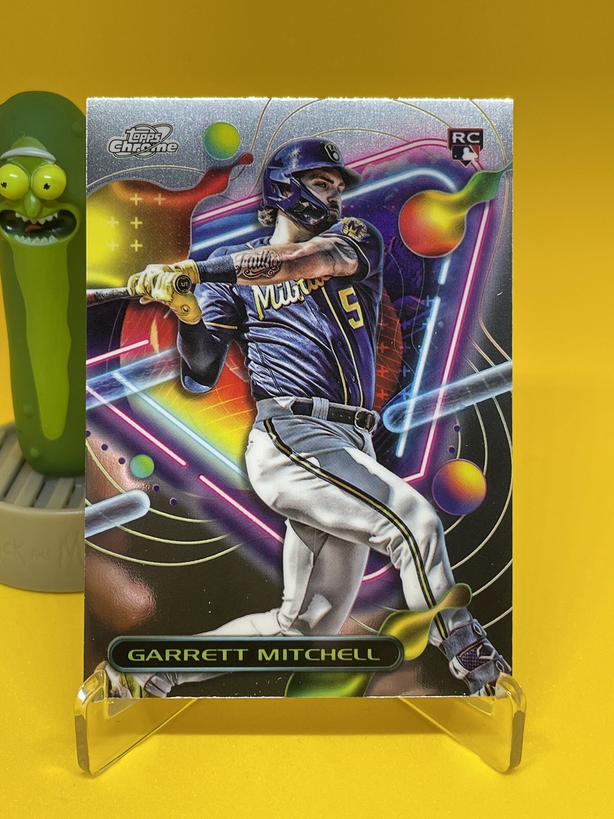 2023 Topps Chrome Cosmic Garrett Mitchell RC #154 Milwaukee Brewers