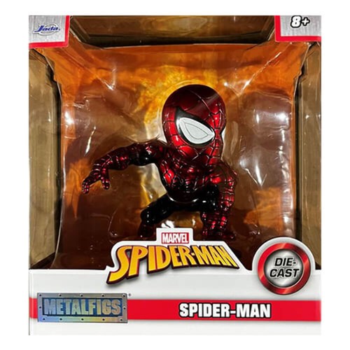 Jada Toys Marvel Spider-Man Red / Black 4" Metals Diecast Action Toy Figure - Picture 2 of 2