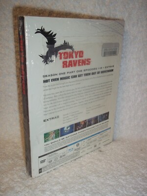 Tokyo Ravens: Season Part (Blu-ray/DVD, 2015, 4-Disc Set) anime