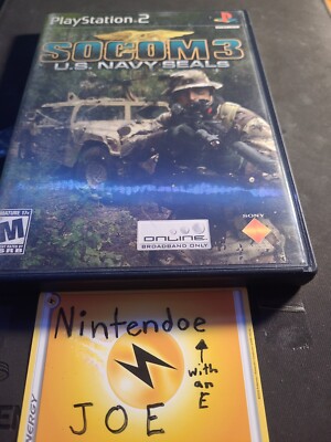 SOCOM 3: U.S. Navy SEALs Sony PlayStation 2 No Manua...