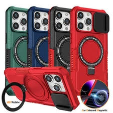 Shockproof Magnetic Mag safe Ring Stand Case For iPhone 16 15 Pro Max 14 13 12