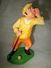 Vintage Cake Topper Golfer 1970s Wilton Plastic Novelty Great Condition