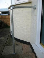 Outdoor Handrail Safety Rail 42mm Doorstep Steps Access Hand Rail Mobility 400mm