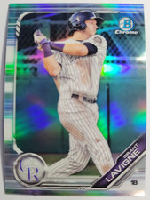 Grant Lavigne 2019 Bowman Chrome #188 Refractor Rookie Card Rockies