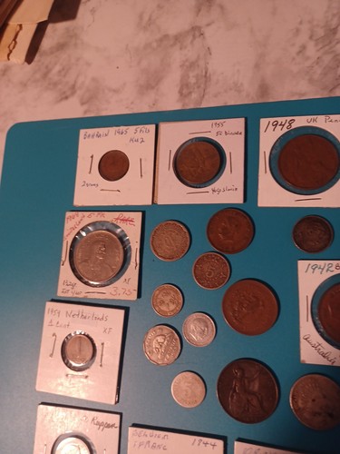 Lo Of Foreign Coins Late 1800 To 1970 40 Coins In All - Picture 3 of 16