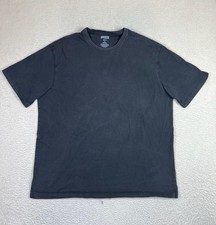 Duluth Trading Shirt Mens XL Black Longtail T Relaxed Fit 100 Cotton Crewneck