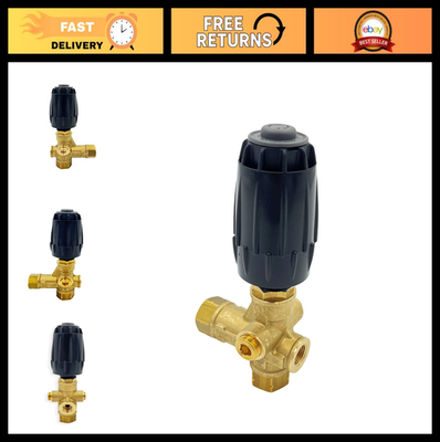 #ad High Pressure Washer Unloader Valve 4500 PSI 10.5 GPM Brass Adjustable Knob $96.99