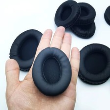 New Replacement Oval Ear Pads For Headphones Covers Sponge Leather Foam Cushion