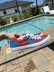 Converse One Star Men’s Suede Colorblock Lace-Up Sneakers Red Blue White Sz 5 — photo 2