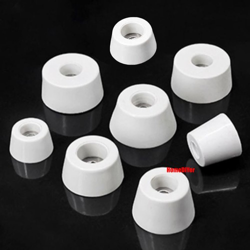 White Rubber Feet Pads With Washer Rubber Bumper Anti-Vibration Foot Pad Damping - Picture 11 of 19