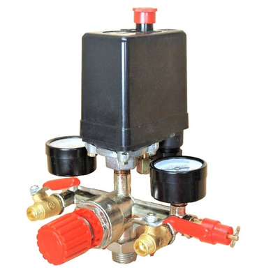 #ad #ad Air Compressor Pressure Control Switch Valve Manifold Regulator w Gauges Relief $21.55