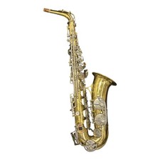 Vintage Alto Saxophone - Art Deco Stencil Sax - Conn/Buescher Era - As Is