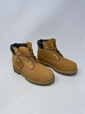 Timberland Junior Premium 6-Inch Waterproof Boots- Size:1, Wheat Nubuk, K2 D248T