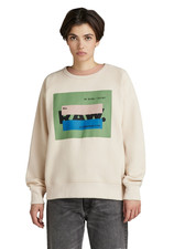  120  G-Star Raw Covered E89 Graphic Sweater Sweatshirt Medium  New w/ Tags