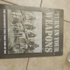 Embossed Metal Wall Sign Plaque "Turn In Your Weapons" Vertical Rectangle — photo 2