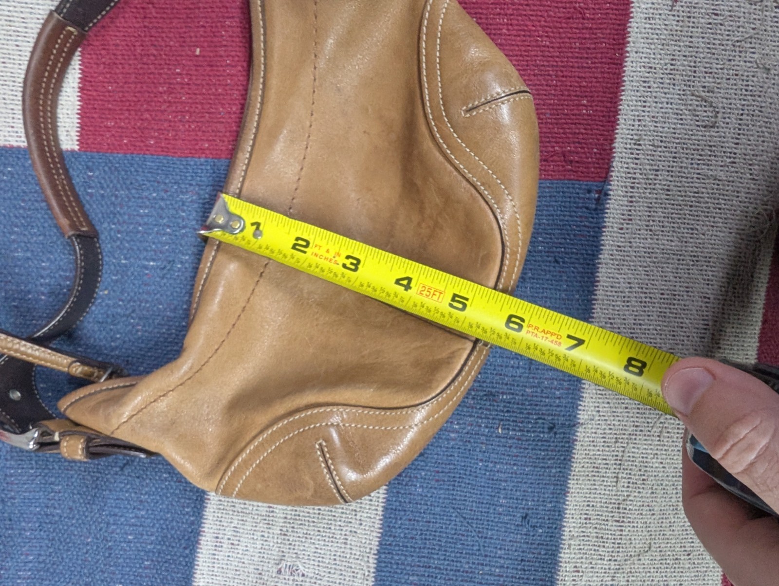 Y2K COACH Soho Mini Hobo Camel Tan Crescent Shoulder Bag Wristlet 4283 Vintage  thumbnail 15