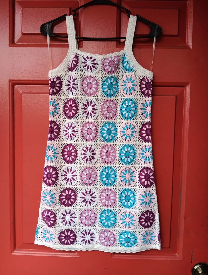 Новый с Ярлыками Nordstrom девочек L вязаный прикрытие бак платье Airy Summer вибрации хлопковая смесь - Изображение 2 из 4