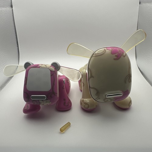 Hasbro I-Dog Pink Floral Flowers 2007 and Special Edition Cream