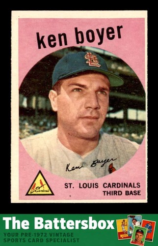 Ken Boyer #325 1959 Topps card