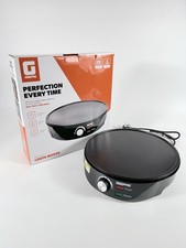 Pancake Crepe Maker Electric Non-Stick Cooking Plate + Free Utensil 1000W Black