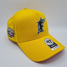 47 Brand Exclusive Miami Marlins Pink Under Visor Adjust Snapback Cap Hat NWT