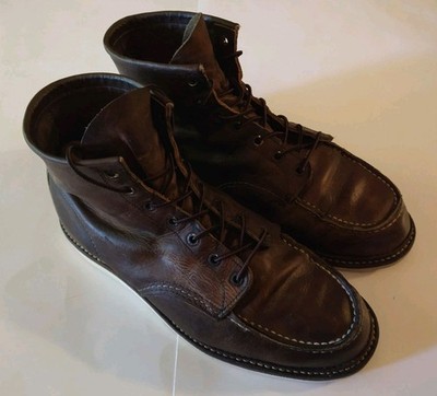 Red Wing Heritage Boots Mens 11.5 EE Copper Brown Leather 1907 Moc Toe Work 