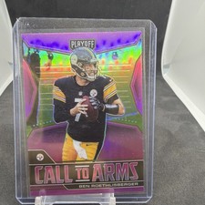 2021 Panini Playoff Call to Arms Ben Roethlisberger #CA-BRO Pink Prizm