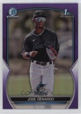2023 Bowman Chrome Prospects Purple Refractor 204/250 Jose Gerardo #BCP-195 8az