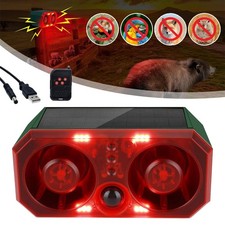 Solar-Bewegungssensor-Alarm Hundegebell Tierabwehr 139dB Noise Maker Blitzlicht