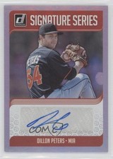 2018 Panini Donruss Signature Series Dillon Peters #SS-DP Auto my8