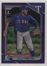 2024 Bowman Chrome Prospects Purple Shimmer Refractor /250 Curley Martha 10p6