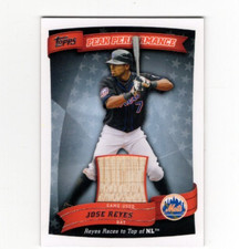2010 Topps #PPR-JR Jose Reyes Peak Performance Game Used Bat, New York Mets