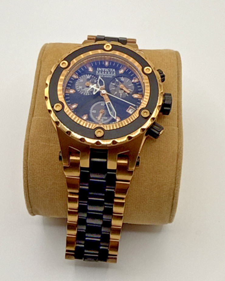 Invicta Reserve 5214 Pre-owned New Battery Extra links included 41 MM