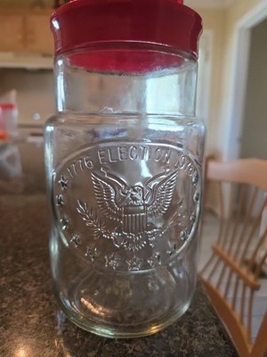 Anchor Hocking Vintage Bicentennial '76 Eagle Glass Jar/Carafe