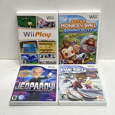 Wii Play Super Monkey Ball 4 Nintendo Wii Game Lot CIB Complete 2000s