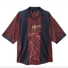 ✅AUTENTICA Maglia Scheletro Home Travis Scott x Nike x FC Barcelona Retro 2000/01