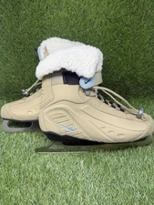 New Nike Figure Skates Wool Sherpa Lining Womans Size 10