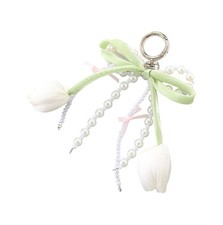 Delicate Flower Patterned Phone Lanyard Beaded Jewelry Strap For Daily Use