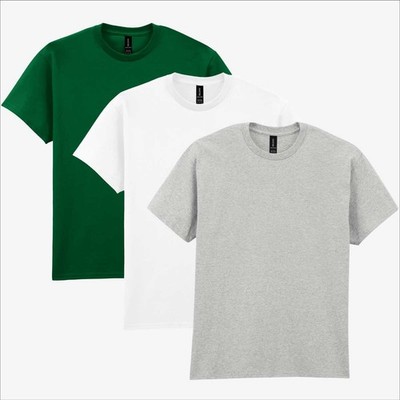 Gildan Ultra Cotton T-Shirt 3er Pack | Herren Tri-Colour Neutral Uni Tee