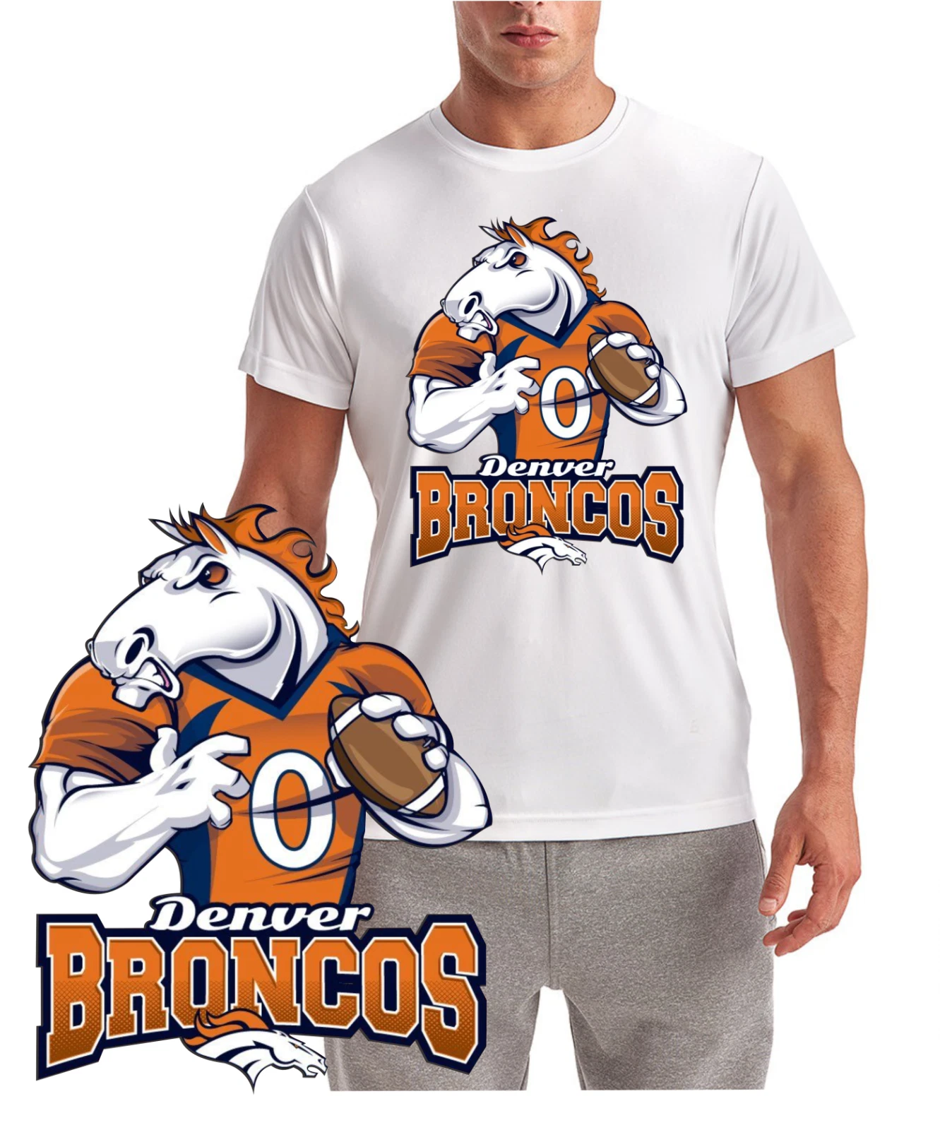 Denver Broncos Bronco Wicking T-Shirt