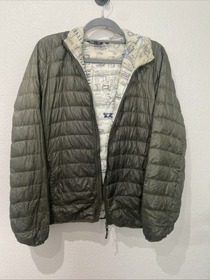 SPRZ-NY Jean-Michel Basquiat 2014 MoMA Down Hooded Jacket Green Small