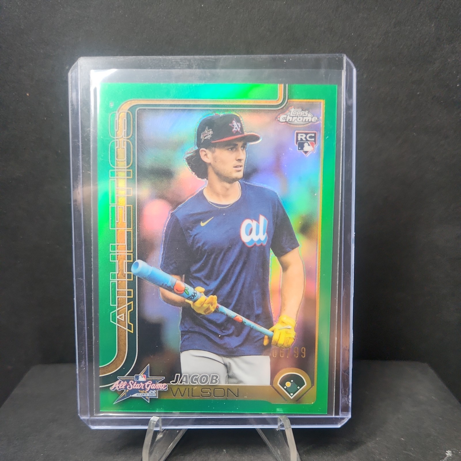 2025 Topps Chrome Update JACOB WILSON  All-Star Game IMAGE VARIATION  GREEN /99