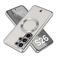 HandyhüLle FüR Galaxy S26 Ultra Bizon Case Cover SchutzhüLle Transparent-Silbern