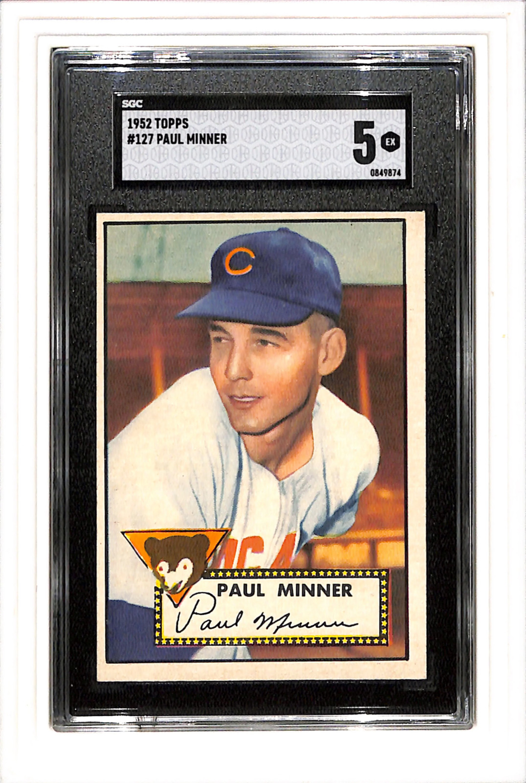 1952 Topps #127 Paul Minner SGC 5 SN 0849874