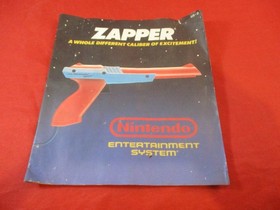 Nintendo NES Control Deck System + Zapper Gun Mario Manual, Poster, Insert #