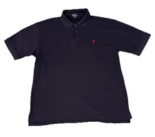 Polo Ralph Lauren Men's Short Classic-Fit Navy Blue 2 Button Polo Shirt Size XL