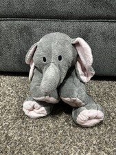 Ty Pluffies Winks Elephant 19 Large Tylux Plush 2004 Gray Stuffed Animal Tags
