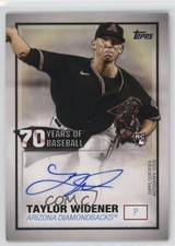 2021 Topps 70 Years of Baseball Taylor Widener #70YA-TW Auto 1nr3