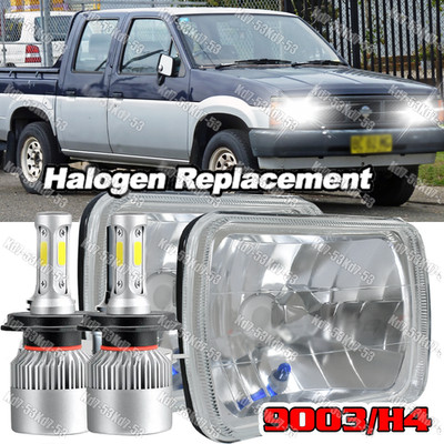 For Nissan Pickup Hardbody D21 NX 5x7 7x6inch LED Headlights DRL Hi&Lo Beam Pair